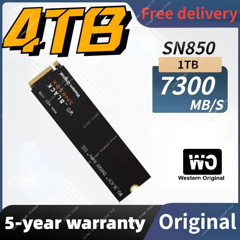 WO_BLACK  ̺ NVMe SSD  ָ Ʈ ̺, ÷̼̽ 5 PC PCIe 4.0 M.2 2280, 1TB, 2TB, 4TB